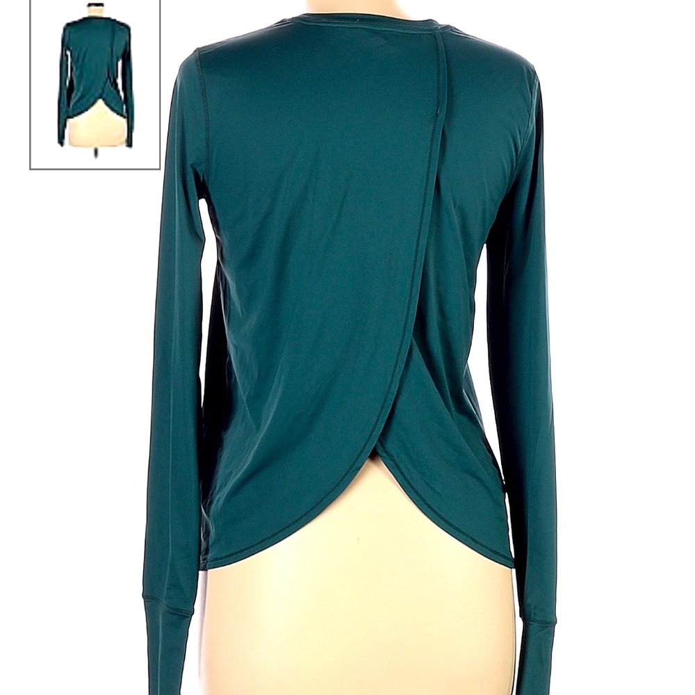 Athleta Open Back Long Sleeve Shirt